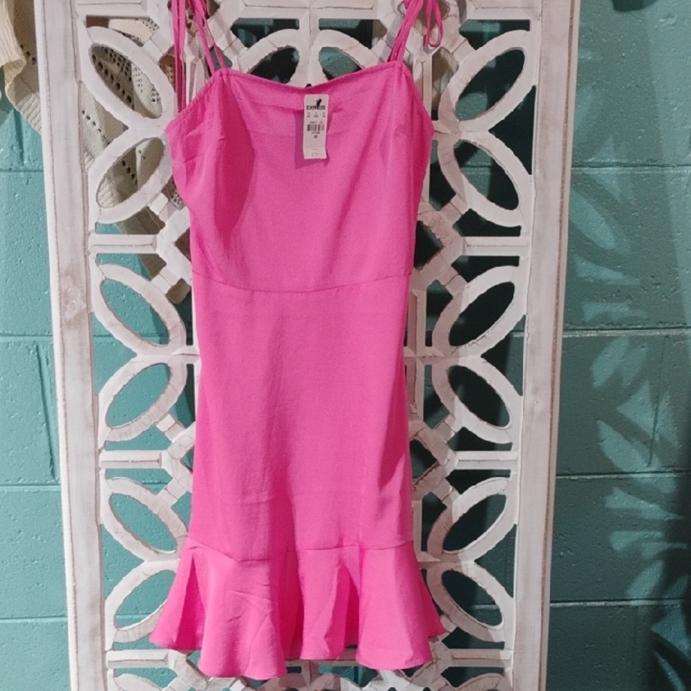Express Vibrant Pink Dress